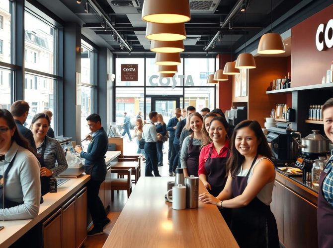 Costa Coffee Is Hiring – Join One of the UK’s Largest Café Chains